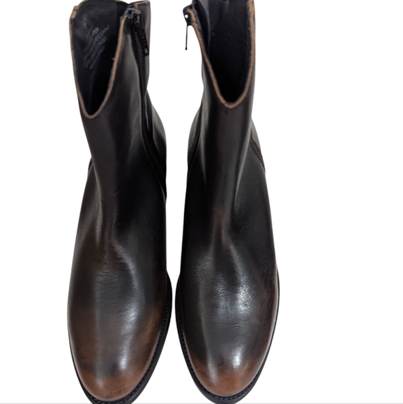 Miz Mooz Dark Brown Heeled Boots - Picture 4 of 11